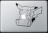 Pikachu Pokemon - Sticker Decal Macbook, Air, Pro all Models .