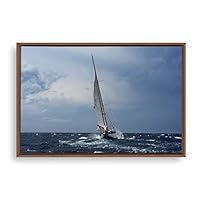 Framed Canvas Wall Art Voyage Canvas Prints Home Artwork Decoration for Living Room,Bedroom - 16x24 inches