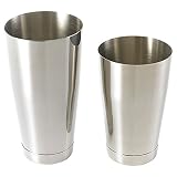 Barfly M37009 Shaker Cocktail Tin Set, (18 oz And 28 oz), Stainless Steel