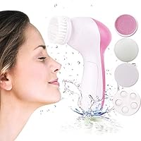 Sweetichic Facial Cleansing Brush Electrical Facial Brush Cleaner Set Waterproof Face Spin Brush for Deep Cleansing, Gentle Exfoliating, Removing Blackhead, Massaging