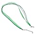 BIHRTC 50 Pcs 17 Inches Assorted Color Organza Ribbon Waxen Cord Necklace Strap with Lobster Clasp Extension Chain for DIY Jewelry Making