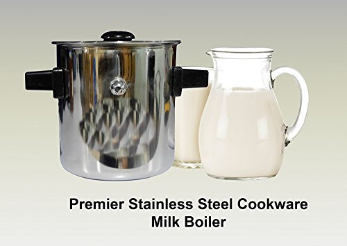 Premier quality stainless steel cookware milk boiler, p…