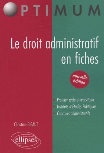 Le  droit administratif en fiches