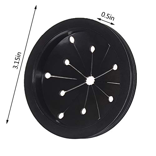 image for Xgood 4 Packs Garbage Disposal Splash Guard Sink Black Rubber Stopper 