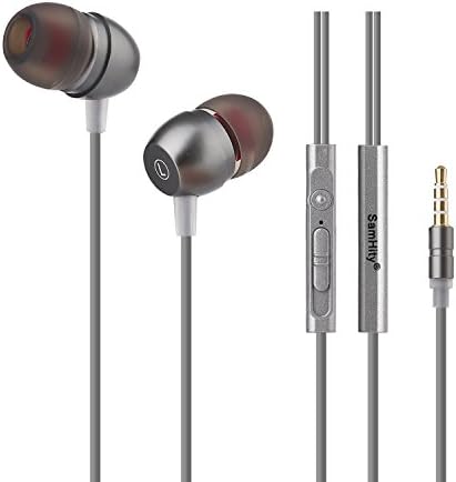 SamHity Wired Headset In-ear Headphones Earbuds with Microphone Bass Stereo Earbuds Headphones (A pack)