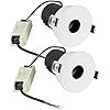 GWFVA LED-inbouwlamp, 7 W, matwit, 2700 K, 80 Ra, LED, downlights, voor badkamer, keuken, niet vuurvast, klasse En