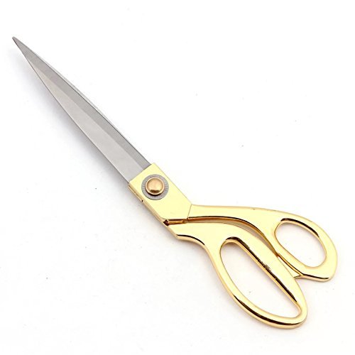 Aone 8.5" 9.5" Multipurpose Vintage Copper Finish Scissors,Tailor Scissors,Dressmaking Sewing Needlework Scissors for Clothes Fabric,Upholstery,Crafting,Golden[Stainless Steel/Gold/1 PCS]