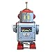 Off the Wall Toys Wind-Up Metal Robot Collectible Walking Drummer Robot Vintage Adult Collectible Gift