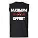 Customized Girl Maximum Effort Workout: Unisex Cotton Sleeveless T-Shirt