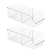 InterDesign Linus Spice Packet Organizer Bin for Kitchen Pantry, Cabinet, Countertops - Set of 2, Clear