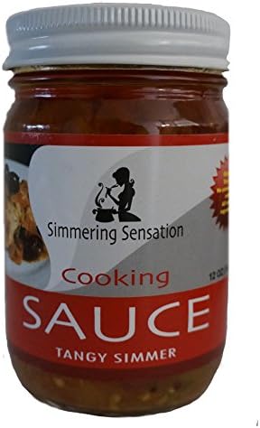 Tangy Cooking Sauce by Simmering Sensation - Gourmet Cooking Sauce with Natural Ingredients, 100% Vegetarian, Gluten and Soy Free, With No Added Preservatives, Ready to Use for Quick Healthy meals.