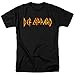 Def Leppard Logo Officially Licensed T-Shirt & Stickers (X-Large) Black