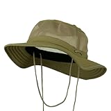 Big Size Mesh Bucket Hat Talson UV - Khaki (For Big Head)
