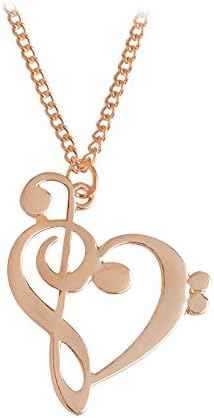 Bling N Beads 18 K Gold Plated Couple Heart Music Pendant