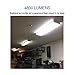 4FT LED Garage Shop Lights LED Wraparound Light Fixture, 50W 5500LM, 4000K Neutral White, Integrated Low Profile Linear Flush Mount Ceiling Lighting, 128W Fluorescent Tube Replacement, 4 Pack