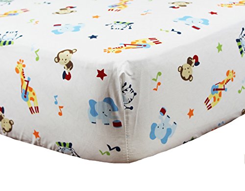 Tune Time Crib Fitted Sheet by Riegel