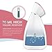 Liberex Facial Steamer - Nano Ionic Face Steamer, 70ml Water Tank with LED Indicator, Warm Mist Moisturize Skin, Upclog Pores, Reduce Blackheads, Enjoy SPA at Home