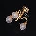Chandelier Model - TOOGOO(R)1:12 Dollhouse Brass Chandelier 3 arm Lamp LED Ceiling Lamp Glass Shade