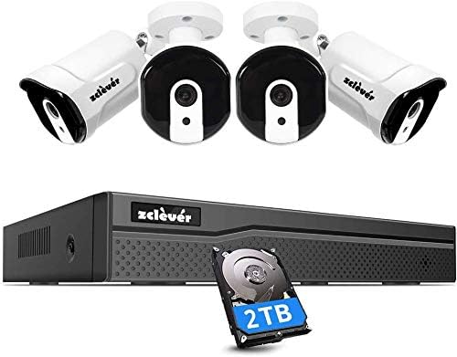 [Audio] Zclever 5MP PoE Safety Digicam System, 8 Channel Surveillance Digicam System NVR with 2TB Laborious Drive, 4pcs 5MP (2592x1944P) HD PoE IP Safety Cameras, 24/7 Recording, 120ft IR Evening Imaginative and prescient