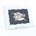 Thistle & Poppy Solid Wood Magnetic Picture Frame - Fits 5x7 Photo - Large Frame Size - Overall Dimensions 11x14 in Light Vintage Blue & Navy Blue