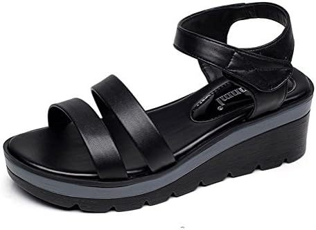 Batues Women's Leather Summer Platform Sandles Walking Sandals