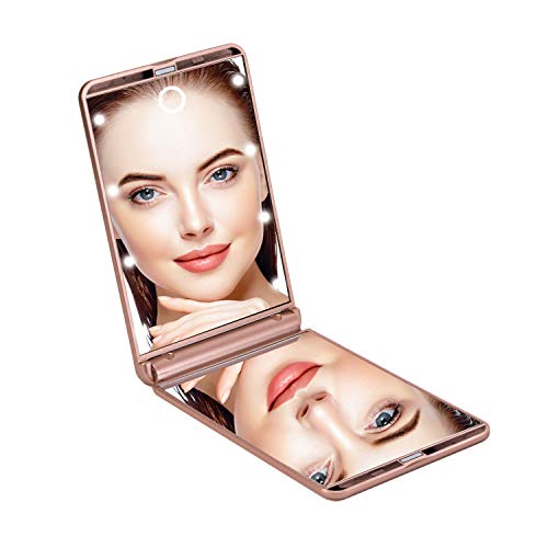 Impressions Touchup Dimmable LED Compact Mirror with Closure