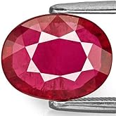 SirDaksh Burma Ruby 3.20 Carat Lab Certified Natural Top Quality Real Beautiful Oval Shape Ruby Loose Stone