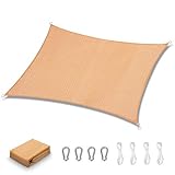 HALOVIE Vela de Sombra, Vela de Sombra Rectangular 3 x 2 Metros Toldo Vela Prote
