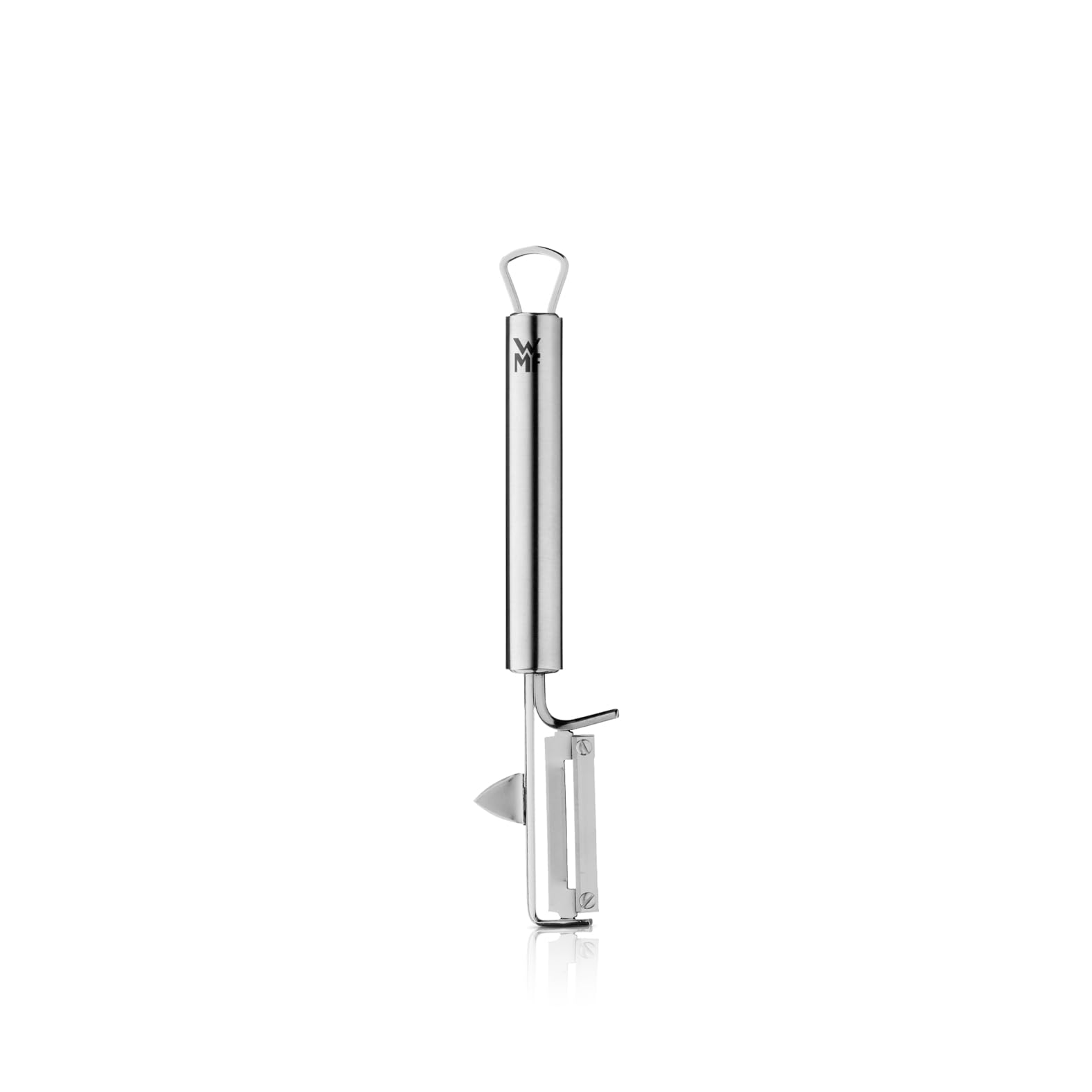 WMF Profi Plus Kartoffelschäler Pendelklinge 19 cm, Pendelschäler einschneidig, Sparschäler, Gemüseschäler, Cromargan Edelstahl teilmattiert, spülmaschinengeeignet