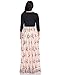 GRAPENT Women's Plus Size Sequin 3/4 Sleeves Evening Gown Party Long Maxi Dress Beige Pink Size 16W