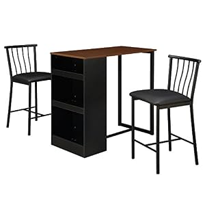 Image of Dorel Living 3-Piece Counter Height Bar Set