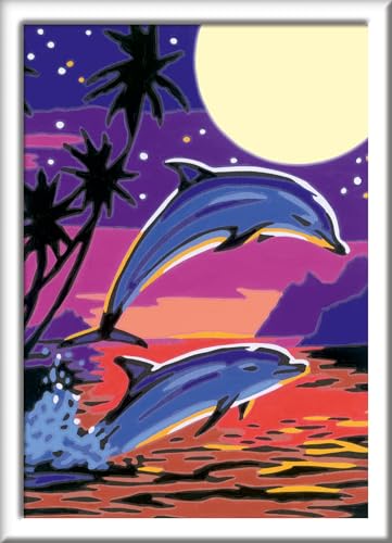 Ravensburger CreArt Dolphins Paint by Numbers from 7 Years