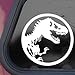 JURASSIC PARK White Sticker Decal T-REX DINOSAUR TYRANNOSAUR White Sticker Decal