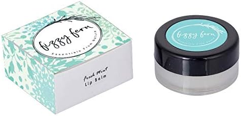 Fizzy Fern Fresh Mint Lip Balm with olive oil almond oil coconut jojoba wheat germ, 5 g