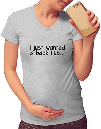 HAPPYBERRY Women Maternity T Shirt Funny Pregnancy Tops Ruched Side Graphic Tee
