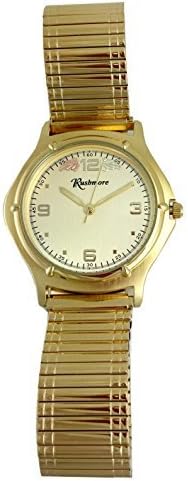 Mens Black Hills Gold Watch 12K Gold Leaves Champagne Face Gold Plated Stretch