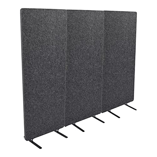 ReFocus™ Raw Freestanding Acoustic Room Divider 3 Pack Reduce Noise