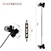 Wireless Bluetooth Headphones, CHARM&MAGIC Bluetooth 4.1 Earbuds Stereo Earphones, Lightweight Sports Earphones with Microphone, CVC 6.0 Noise Isolating Sweatproof Headset (Black)