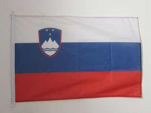 AZ FLAG, Slovenia Flag, 2x3 Ft, For Outdoor, Slovenian Banner Knitted Polyester with Two Plastic Rings, Fade Resistant
