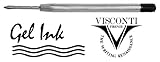Visconti Refills Capless Gel 1.0mm Black Broad Point Ballpoint Pen - V-A3802B