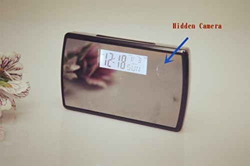 iMeMineÂ Alarm Clock with Motion Detection Hidden Spy Camera &amp; Remote, Spy Camera Clock IR Remote Video Recorder, Home Security, Child Security Audio Surveillance by iMeMine