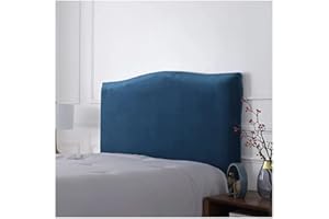 ZYYH Headboard Slipcover Queen Size Stretch Velvet Bed Headboard Cover Grey White Red Beige Washable Dustproof Bed Head Protector Cover For Twin Full Queen King Size Bed ( Color : #9 , Size : 200cm(79'') )