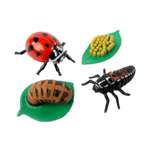 Insect Lore Live Baby Ladybug Larvae - Ladybug Growing Kit REFILL with Ladybug Life Cycle Toy Figurines - SHIP NOW