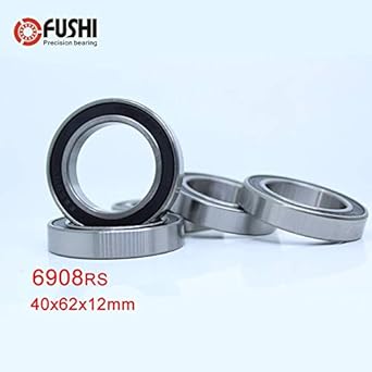 Ochoos 6908-2RS Bearing    ABEC-1 (5 PCS) 40x62x12 mm Thin