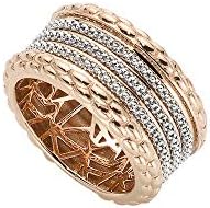 Ring White Gold Yellow Diamonds AN852, Plain