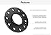 2pcs 12mm (0.5 inch) 5x120 Hubcentric Black Wheel Spacers - Compatible with many BMW Vehicles 128i 135i 318i 318ti 320i 323i 325i 325xi 328i 328is 330Ci 330xi 335i 335is M3 M5 Z3 Z4 (72.6, 72.56 Bore)