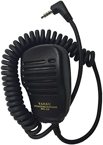 Beaney 1 Pin Speaker Microphone MIC with 3.5 mm Earpiece Audio Jack for Yaesu Vertex Two Way Radio FT-40R FT-50R FT-60R VX-150 VX-160 VX-168 VX-180 VX-351 as MH-34B4B