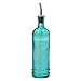 Unique Kitchen Olive Oil, Liquid Dish or Hand Soap Glass Bottle Dispenser ~ G179VF ~ Aqua Metal Pour Spout Included with Glass Bottle