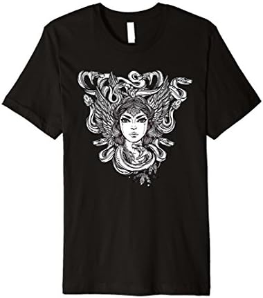 Mens Serpent Goddess Medusa Snake Woman T-Shirt Medium Black