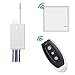 Wireless Light Switch and Receiver Kit,1 Remote 1 Button 1 Receiver, Perfect Solution for Adding or relocating Ceiling/Light/Outdoor Wireless Lights Switch